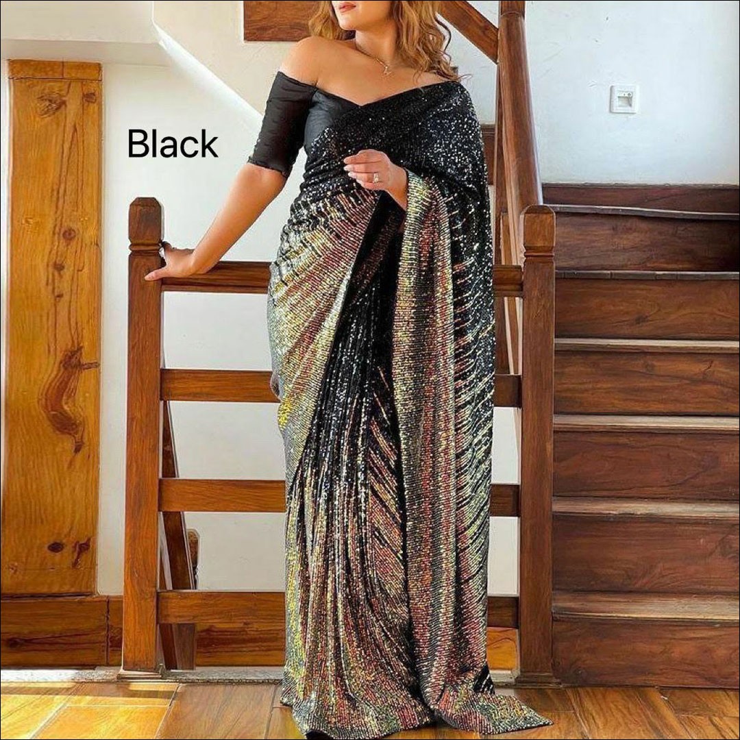Buy Black Color Party Wear Georgette Designer Saree At Best Price –  Joshindia-sgquangbinhtourist.com.vn