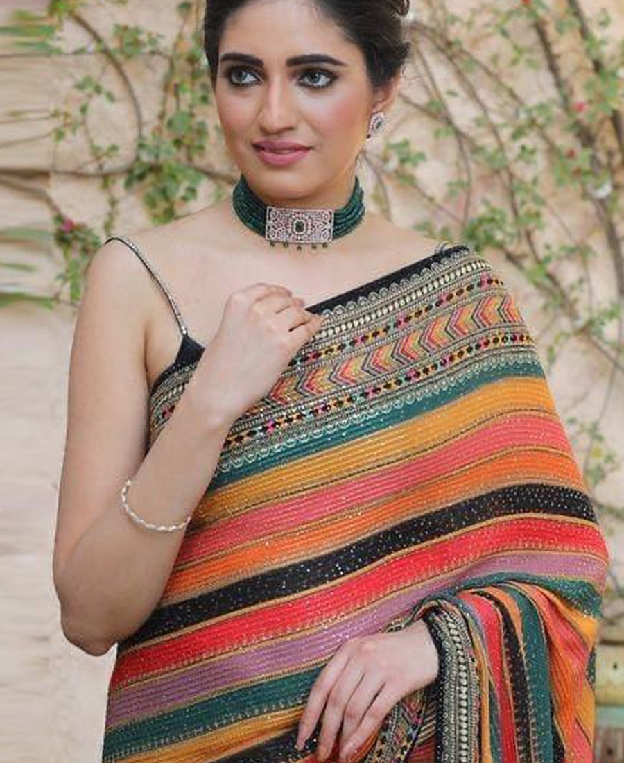 latest designer sarees online shopping with price | Heenastyle